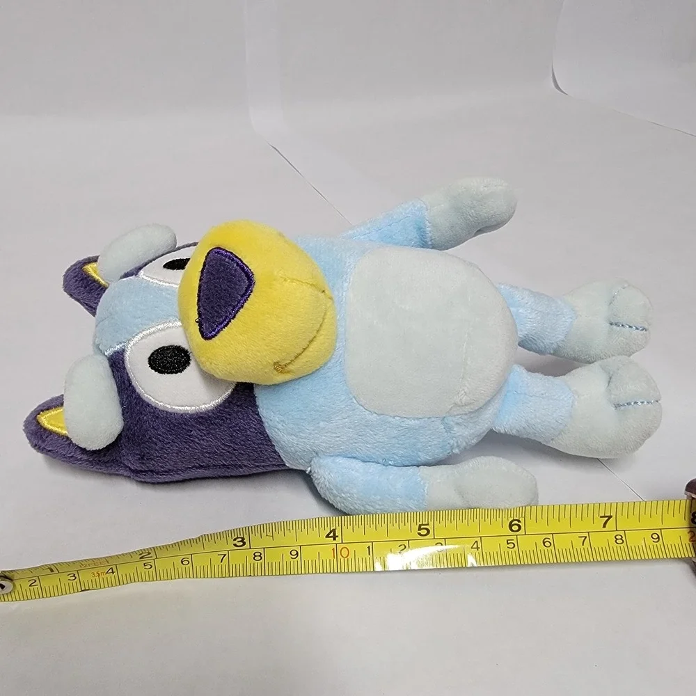 Bluey Character Plush Dog Toy Blue Purple‎ Yellow 7 Inch